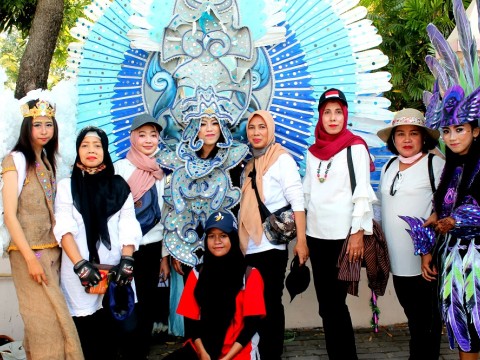 Karnaval SMK Kahuripan Pare dalam rangka HUT RI ke 74